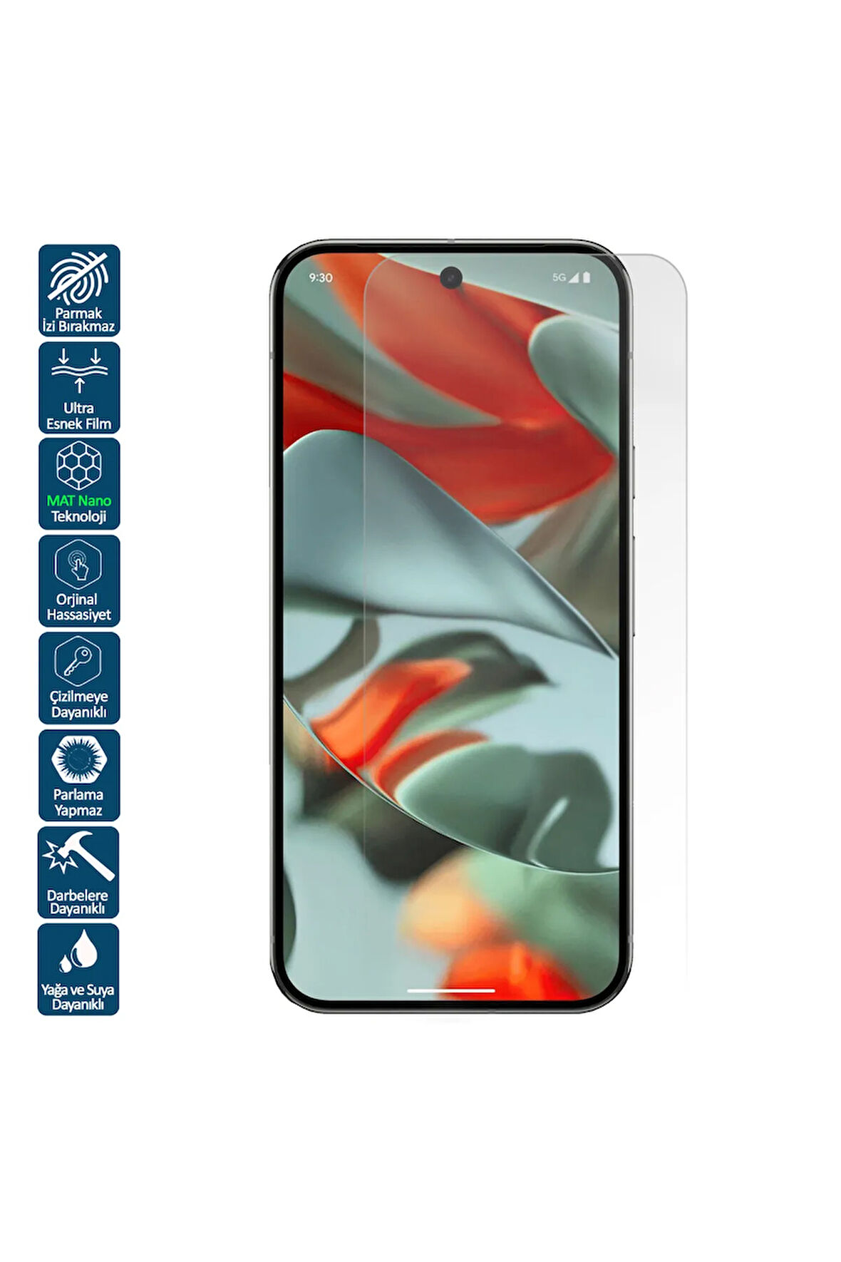 Google Pixel 9 Pro XL İçin Uyumlu Mat Ekran Koruyucu Film