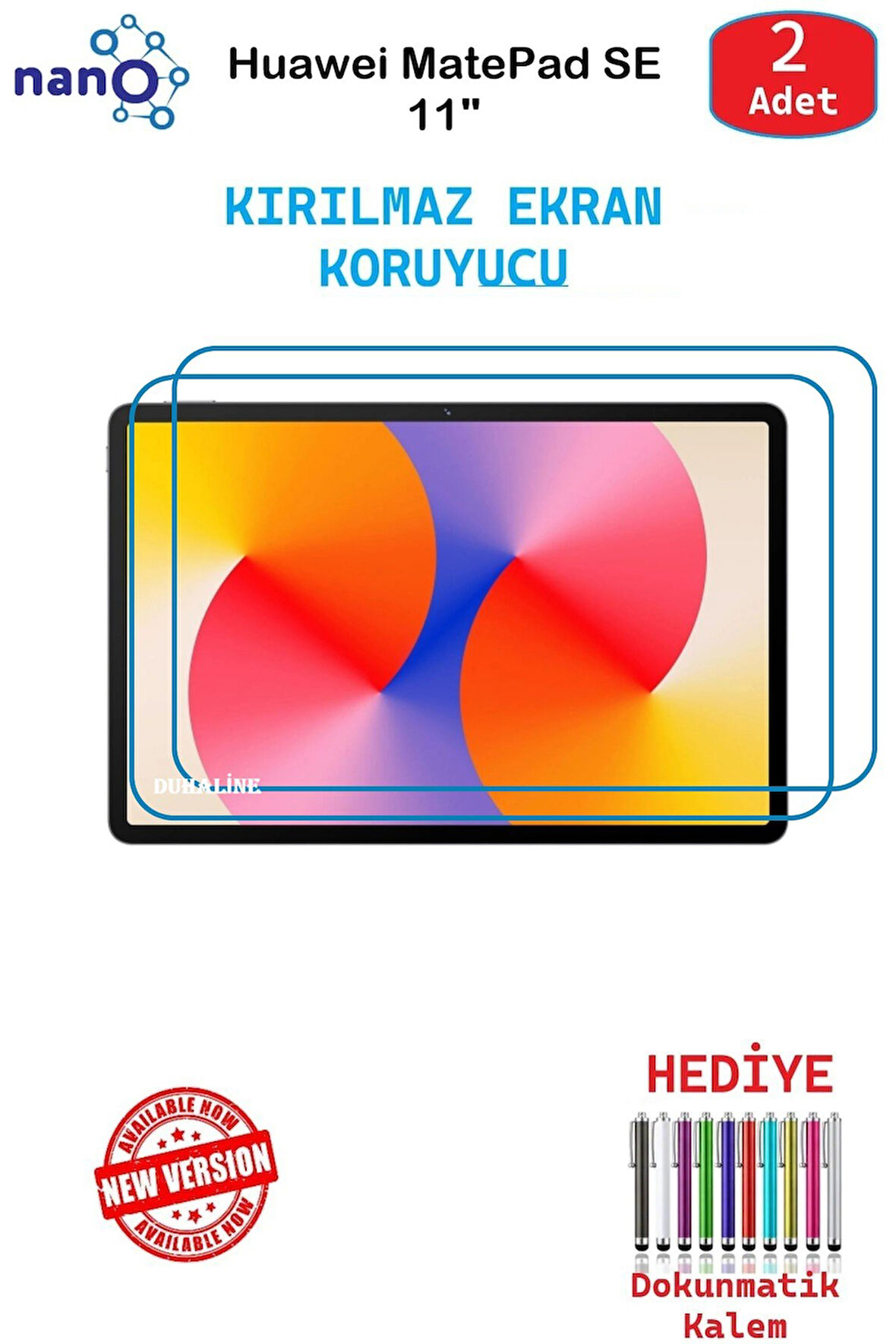 Huawei MatePad SE 11"  İçin Nano Ekran Koruyucu 9h Esnek 2 ADET