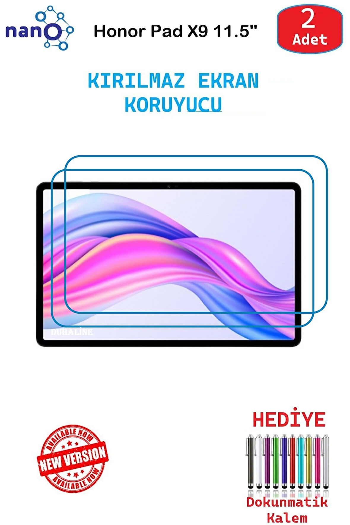 Honor Pad X9 11.5" İçin Nano Ekran Koruyucu 9h Esnek 2 ADET