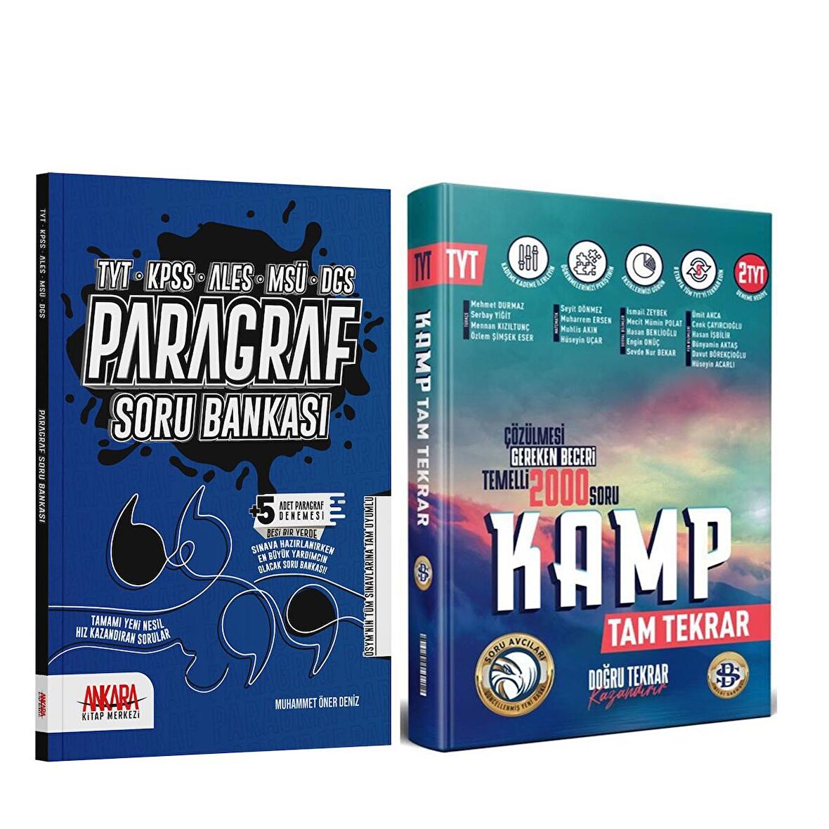 Bilgi Sarmal TYT Kamp Tekrar ve AKM Paragraf Soru Bankası Seti 2 Kitap