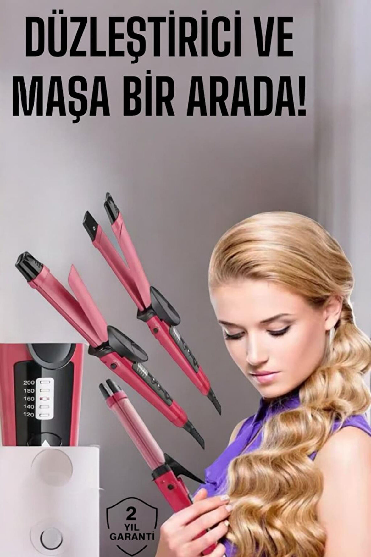 Her Saç Tipine Uygun Düzleştirici ve Maşa Bir Arada