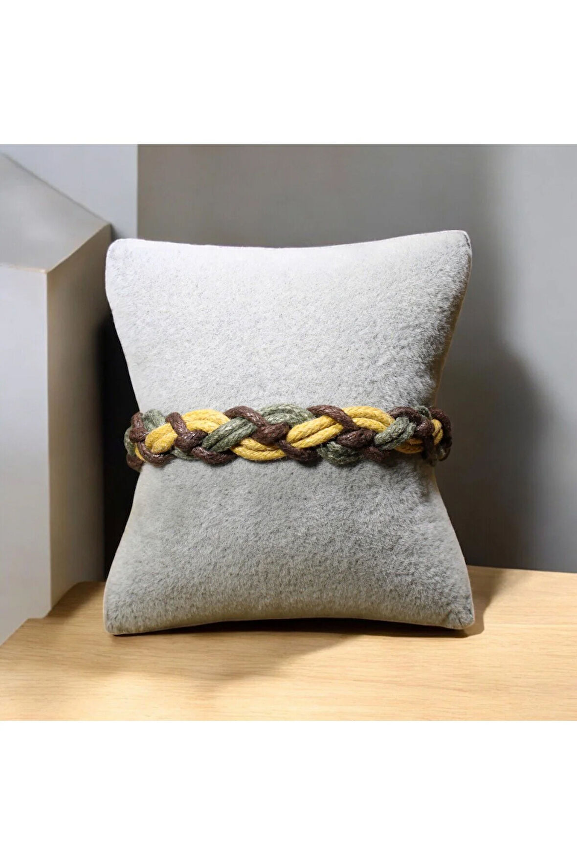 Baharın Renkleri İp Bileklik ( Hardal -Kahverengi- Yeşil ) Renk