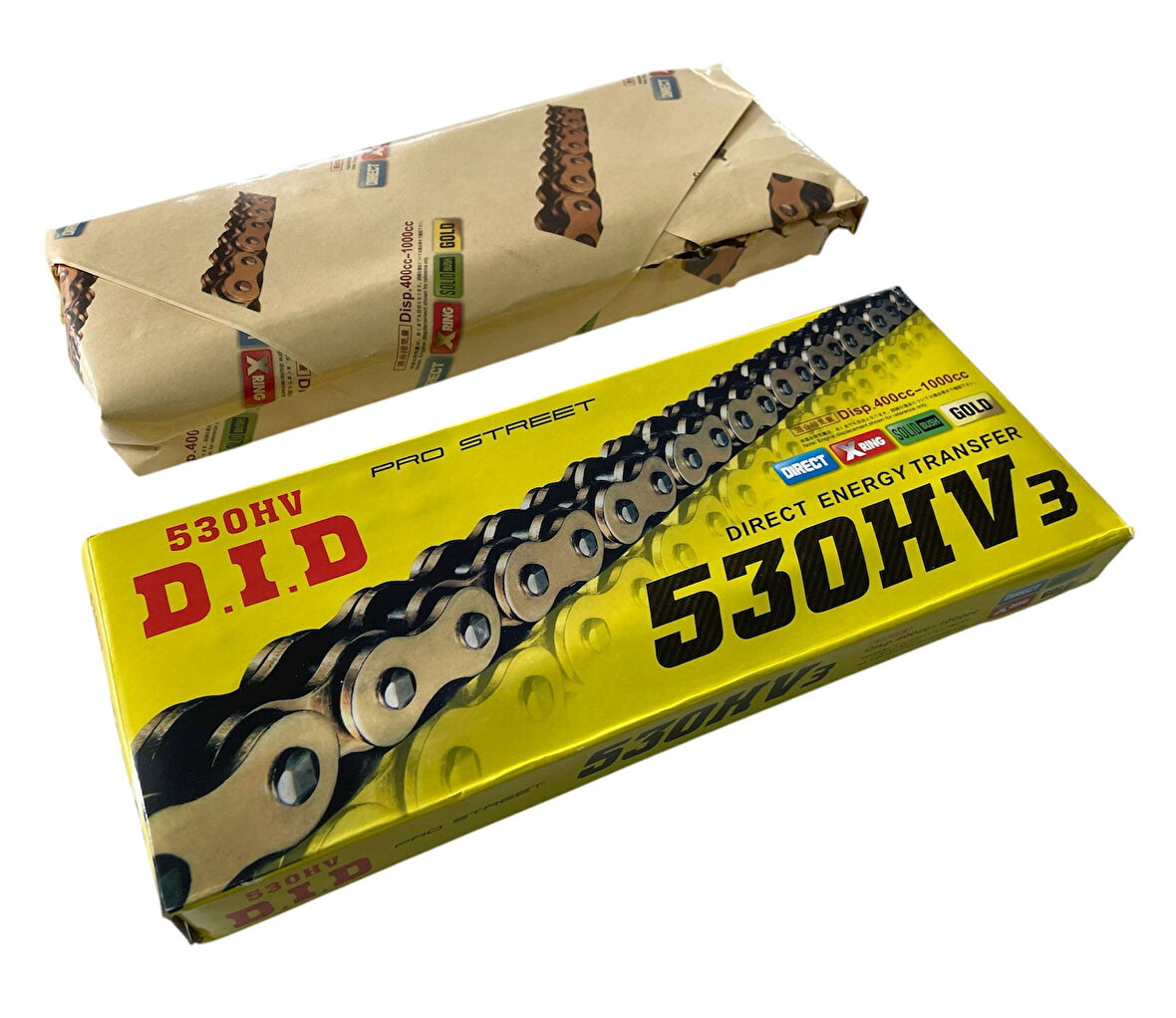 Motosiklet Zincir 530 X 128 Bakla Oringli Gold Did