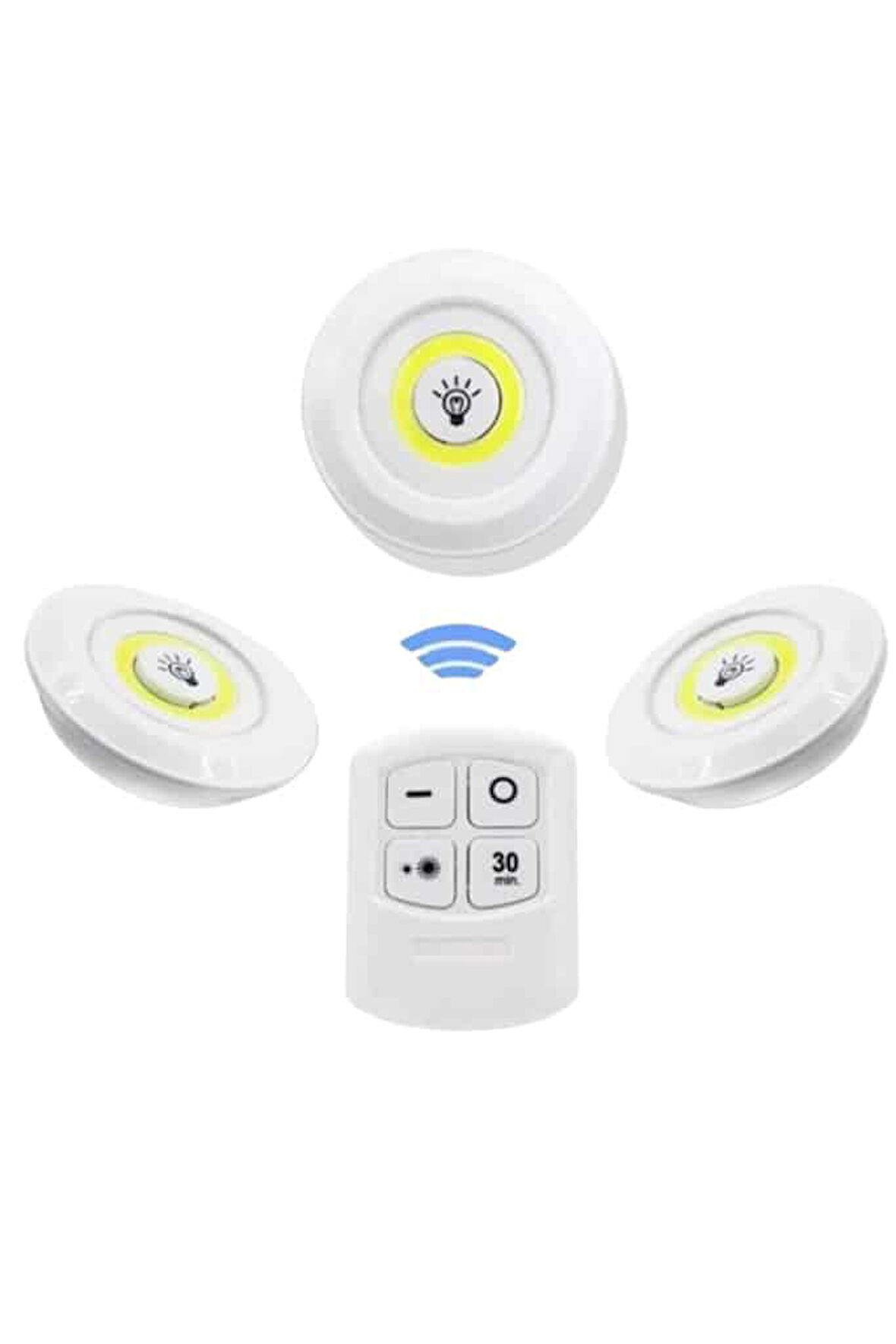 Yapışkanlı Üçlü LED Dolap Işığı