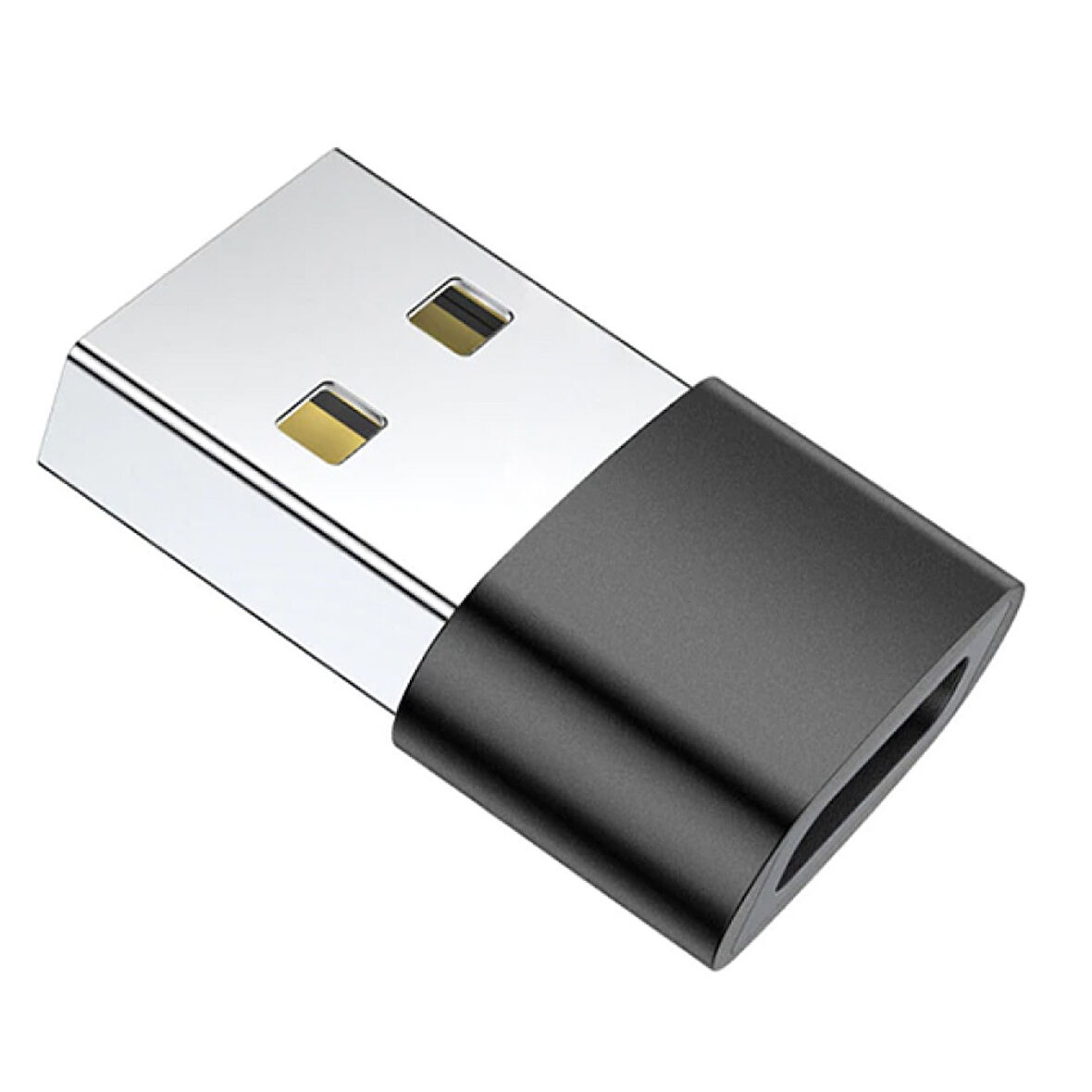USB to Type-C Dişi Çevirici Dönüştürücü Adaptör (Siyah)
