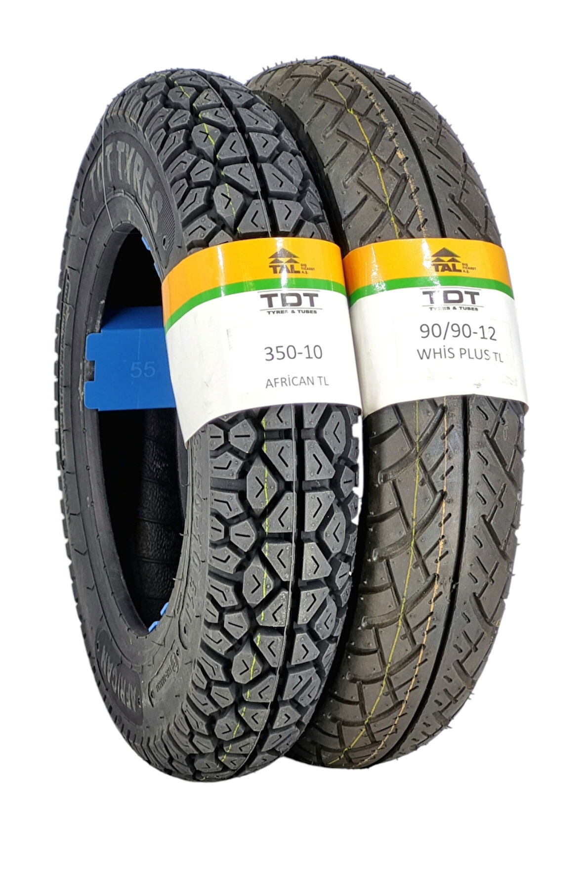 350-10 VE 90/90-12 TL (TUBELESS - DUBLEKS) LASTİK TAKIMI
