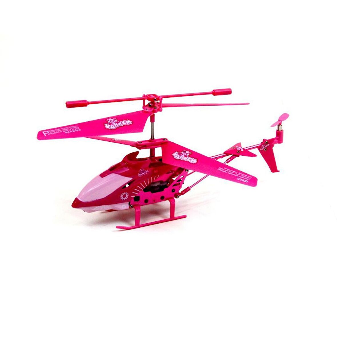 Uzaktan Kumandalı Full Fonksiyonlu Uçan Helikopter Pembe 9 Cm Özel Kutulu