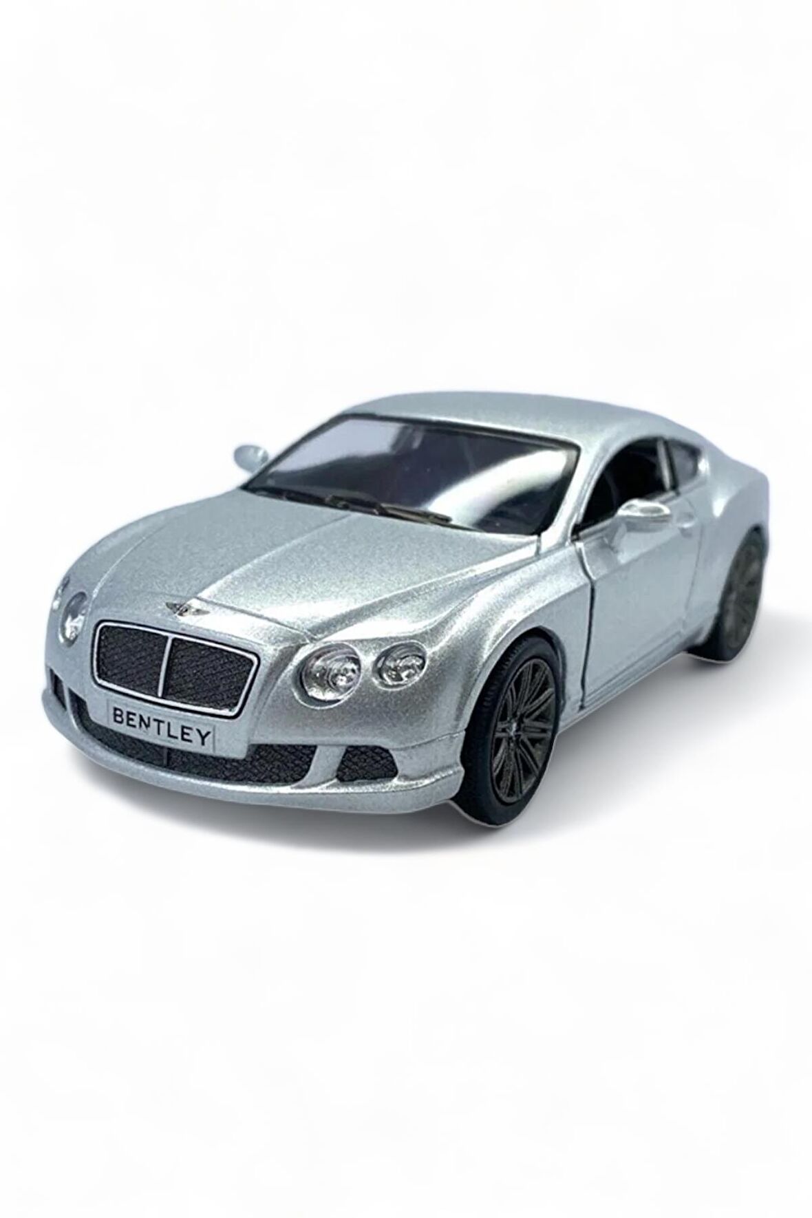 Bentley Continental GT Speed Model Araba 1,36 Ölçek Lisanslı Çek Bırak Araba Kapı Aç Kapa Gri
