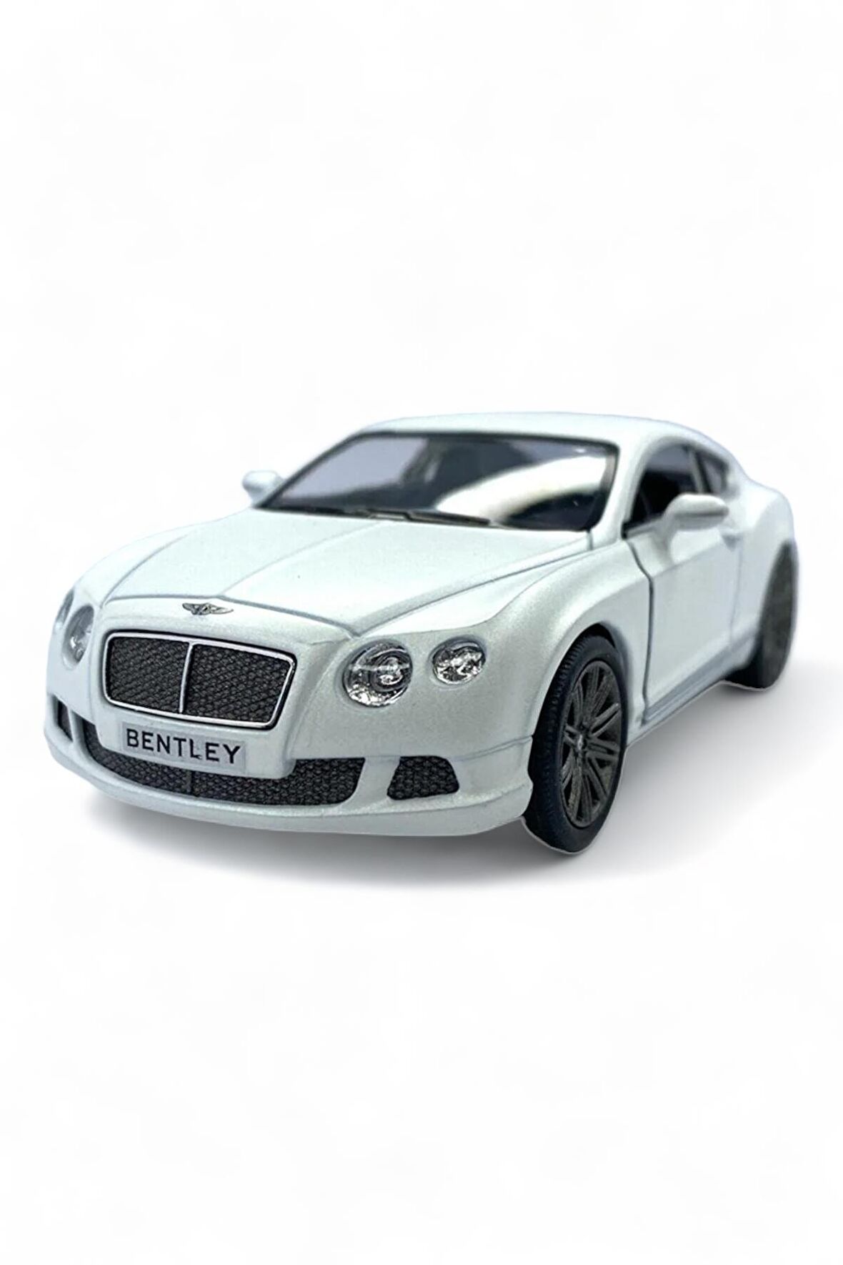 Bentley Continental GT Speed Model Araba 1,36 Ölçek Lisanslı Çek Bırak Araba Kapı Aç Kapa Beyaz