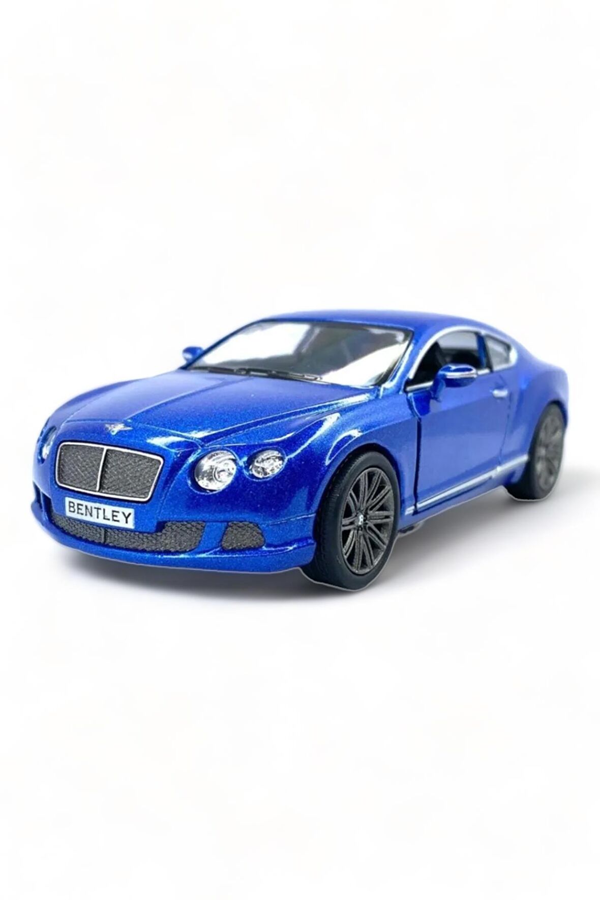 Bentley Continental GT Speed Model Araba 1,36 Ölçek Lisanslı Çek Bırak Araba Kapı Aç Kapa Mavi