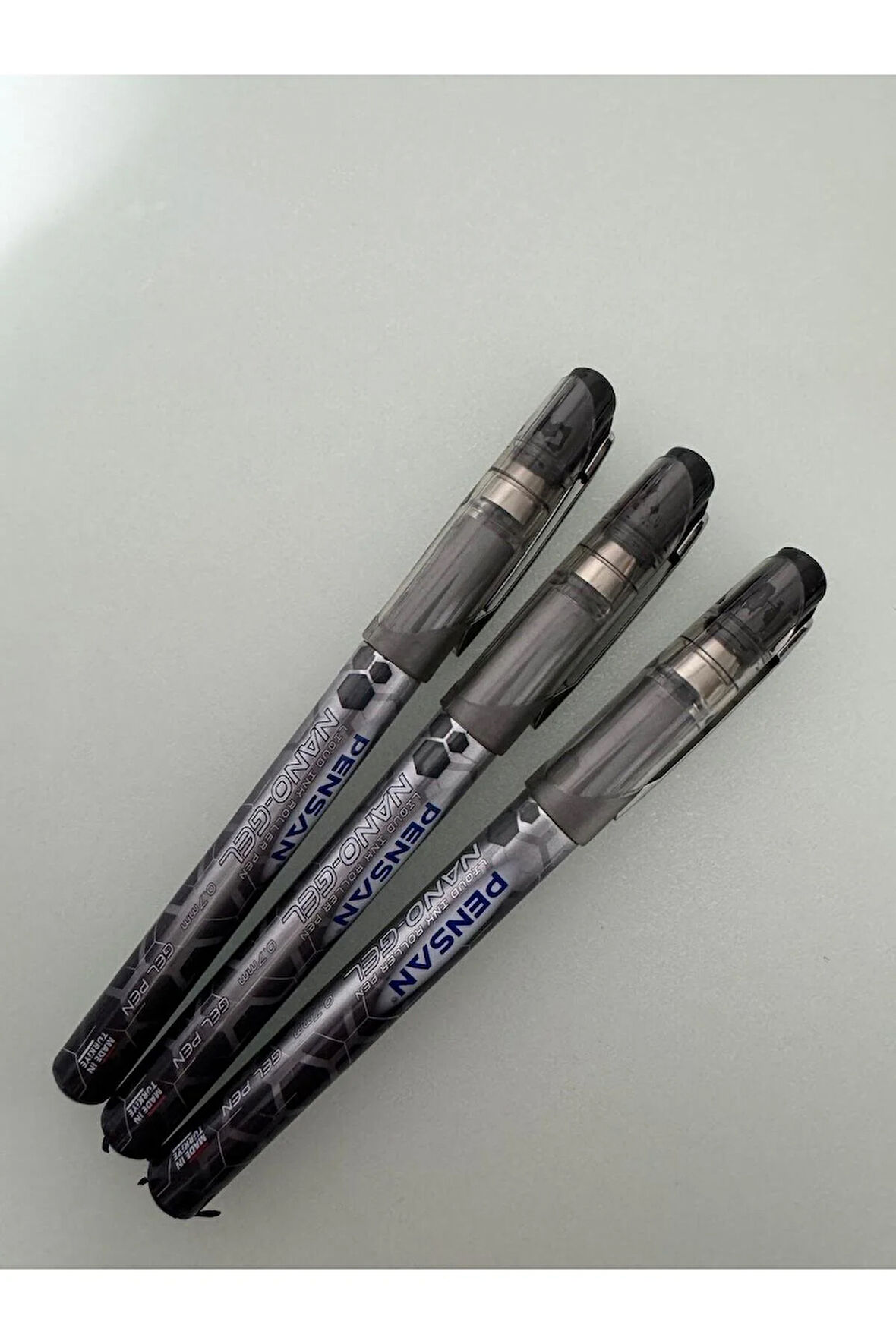 Roller Kalem Nano Gel Jel Bilye Uçlu 0.7 MM Siyah (3 Adet)