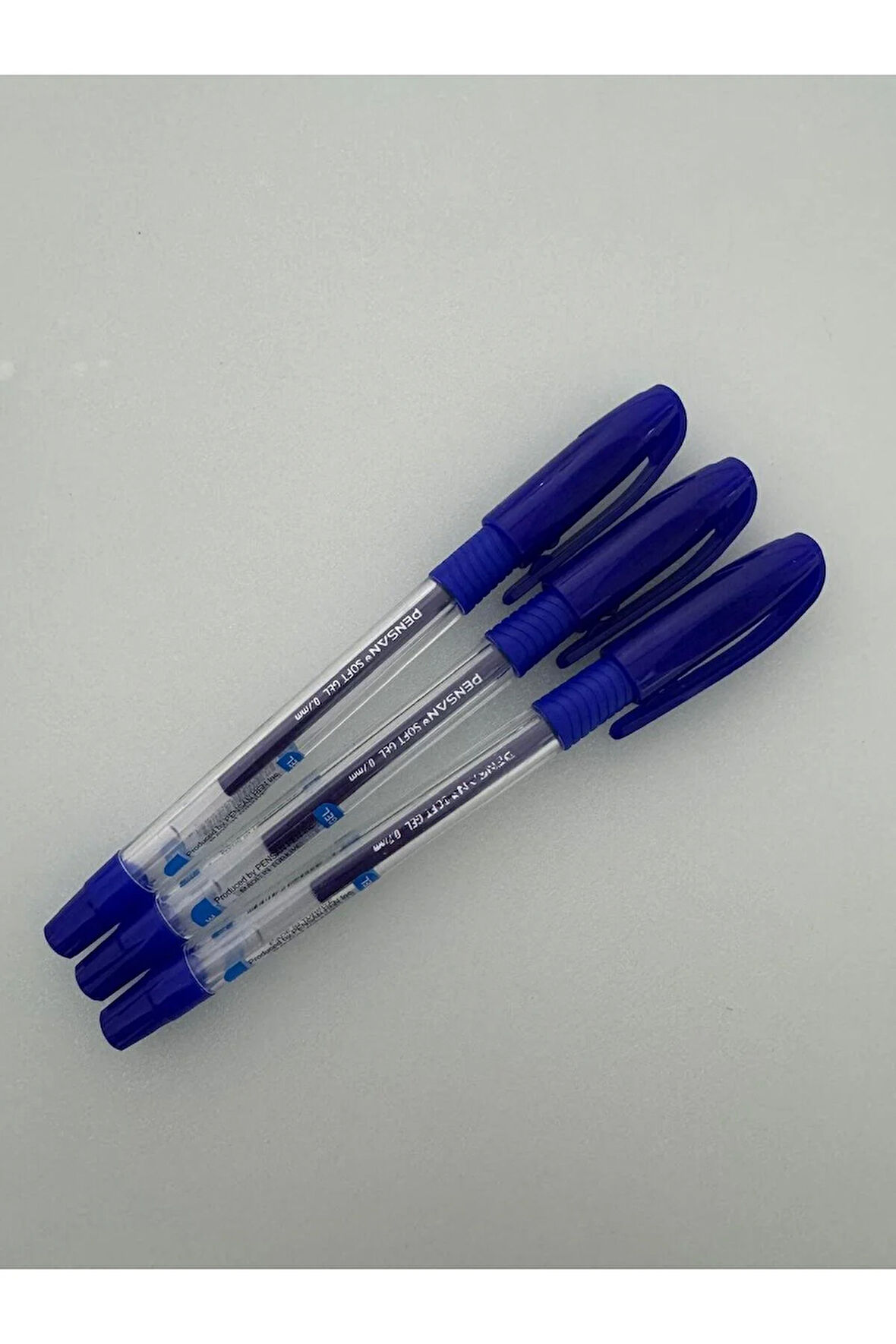 Tükenmez Kalem Soft Gel 0,7 MM Mavi (3 Adet)