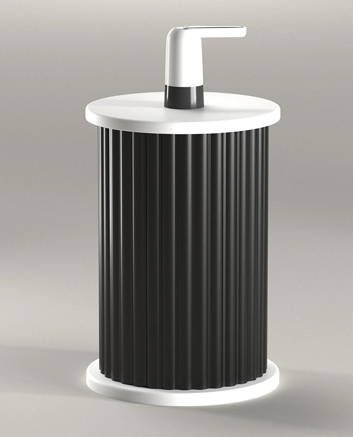 Modena Damacana Kılıfı Mat Siyah Beyaz - Dekoratif Lüks Damacana Gizleme Saklama Kılıfı