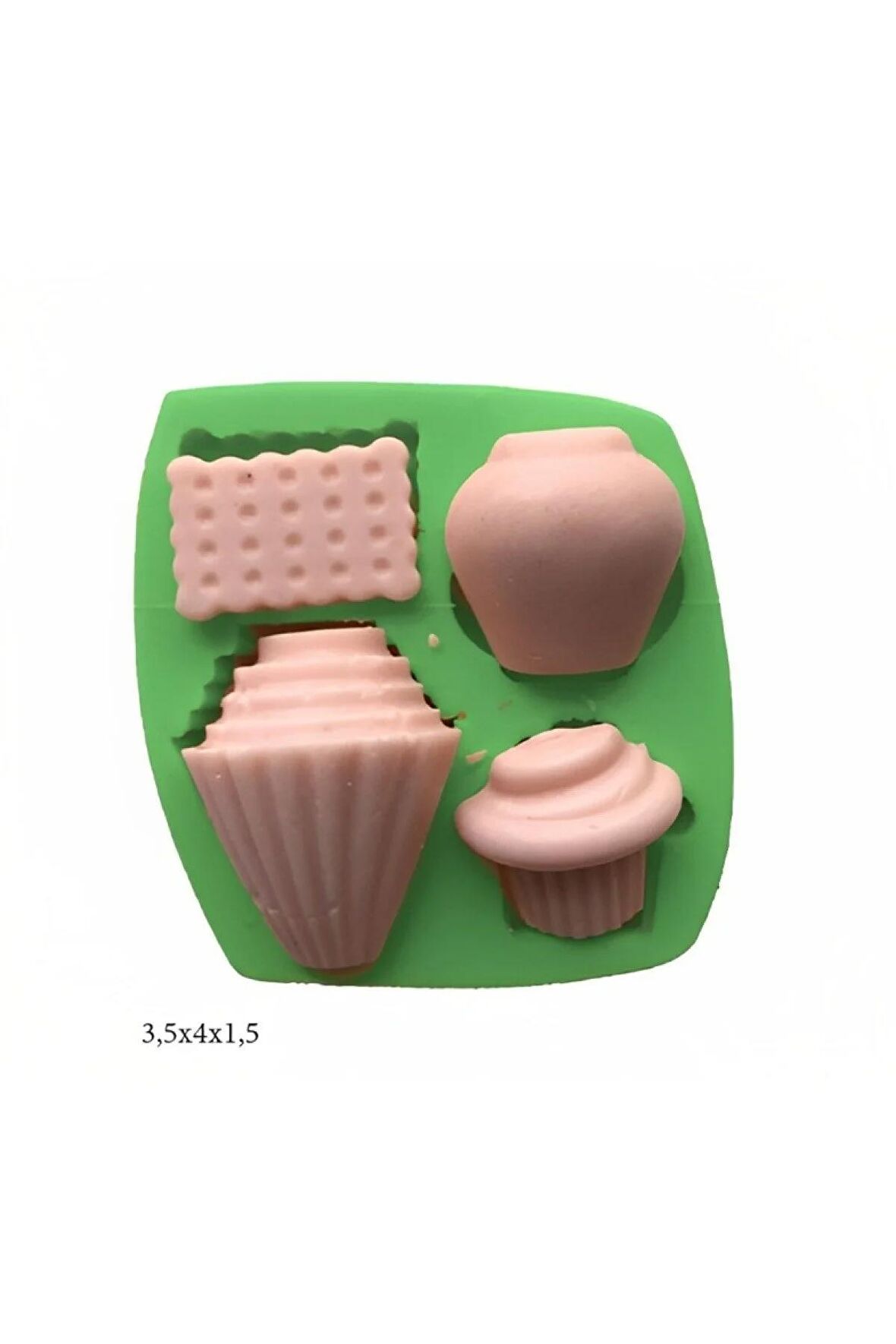 Dekoratif Kenar Şeklinde Silikon Şeker Hamuru Sabun Ve Mum Kalıbı