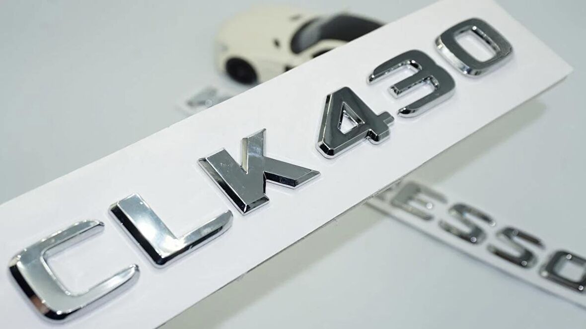 DK Tuning CLK430 Kompressor Bagaj Krom ABS Yazı Logo Benz İle Uyumlu