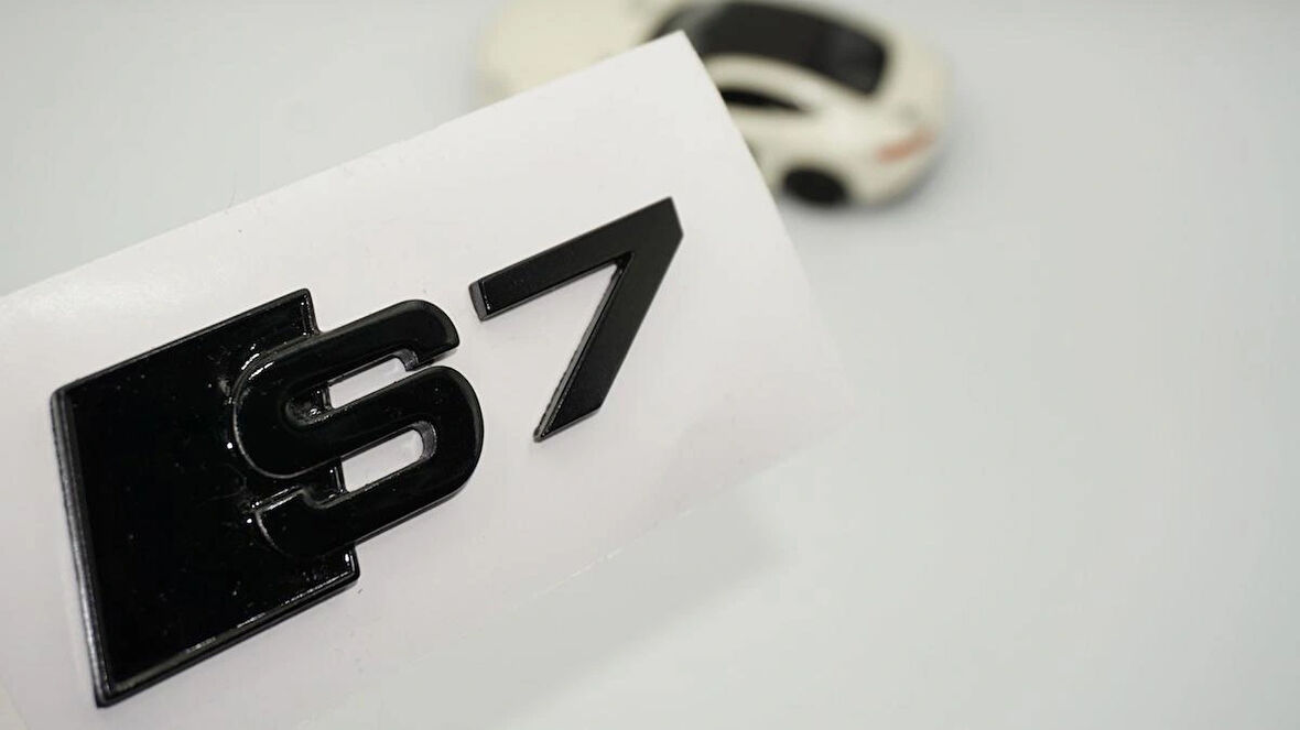DK Tuning S7 Siyah 3M Bagaj Logo Audi İle Uyumlu
