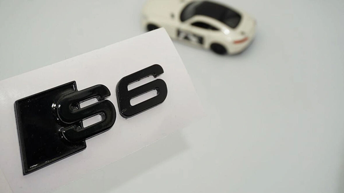DK Tuning S6 Siyah 3M Bagaj Logo Audi İle Uyumlu