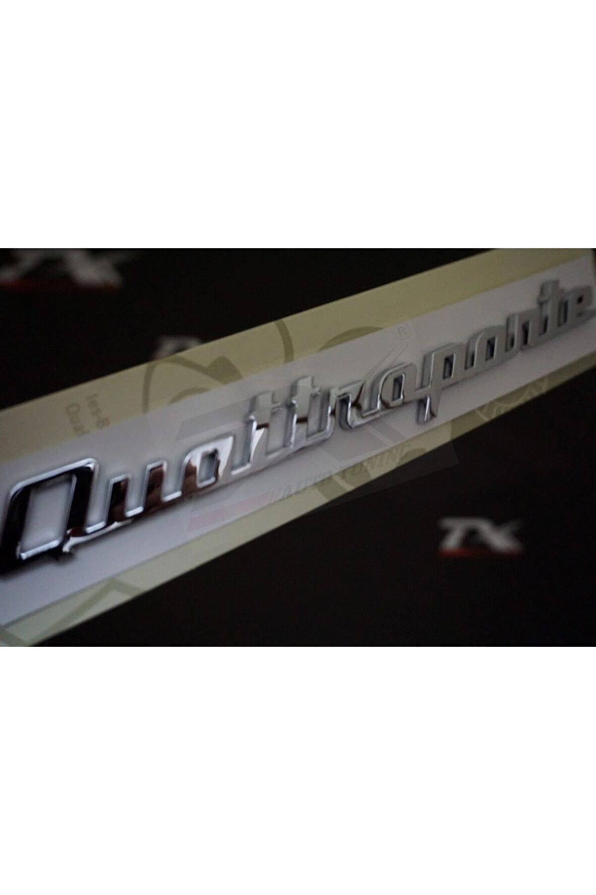 Quattraporte Bagaj Krom 3m 3d Yazı Logo Orjinal Ürün