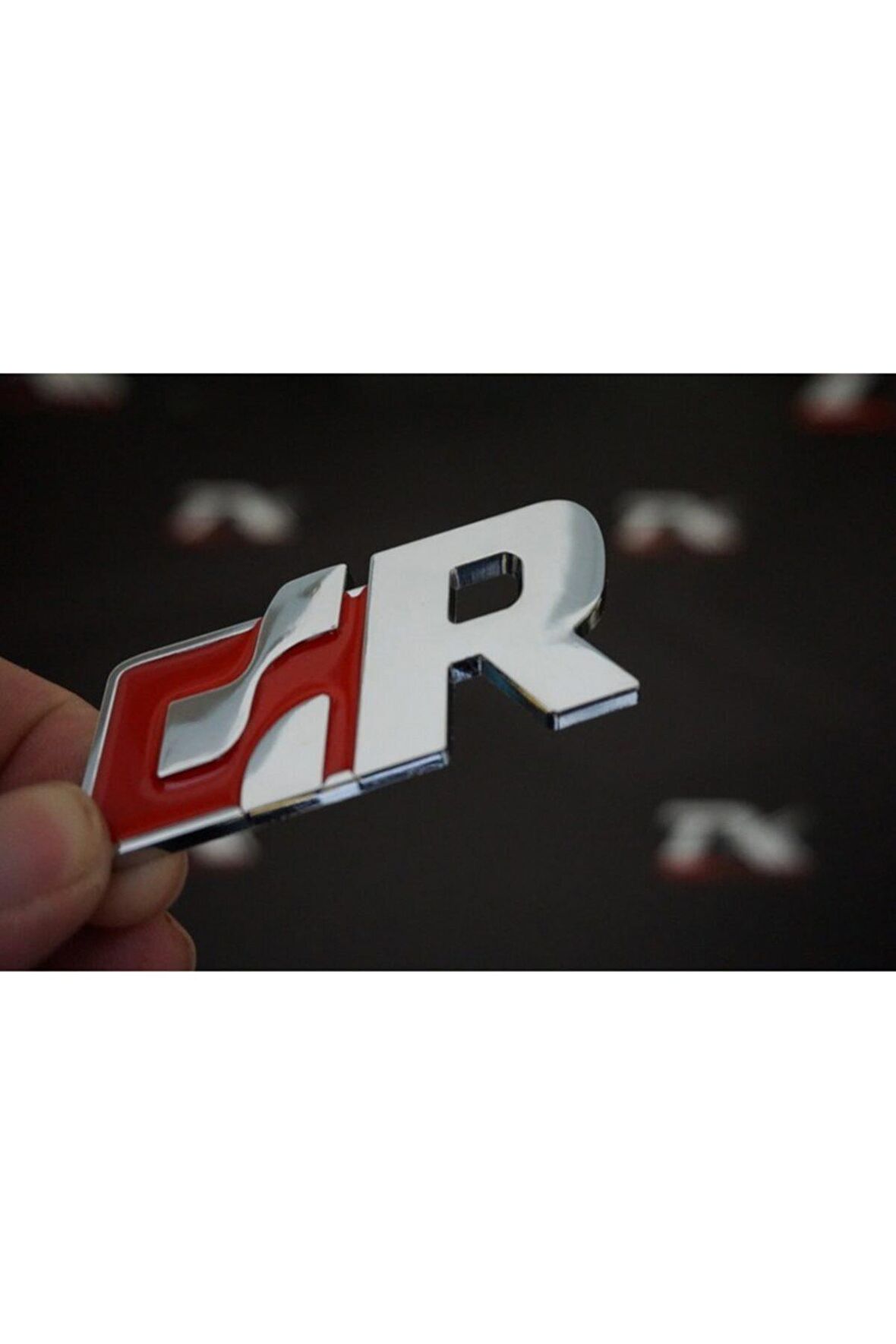 Volkswagen R R32 R36 Gtı Racing Krom Metal Ön Panjur Vidalı Logo Amblem 3m 3d