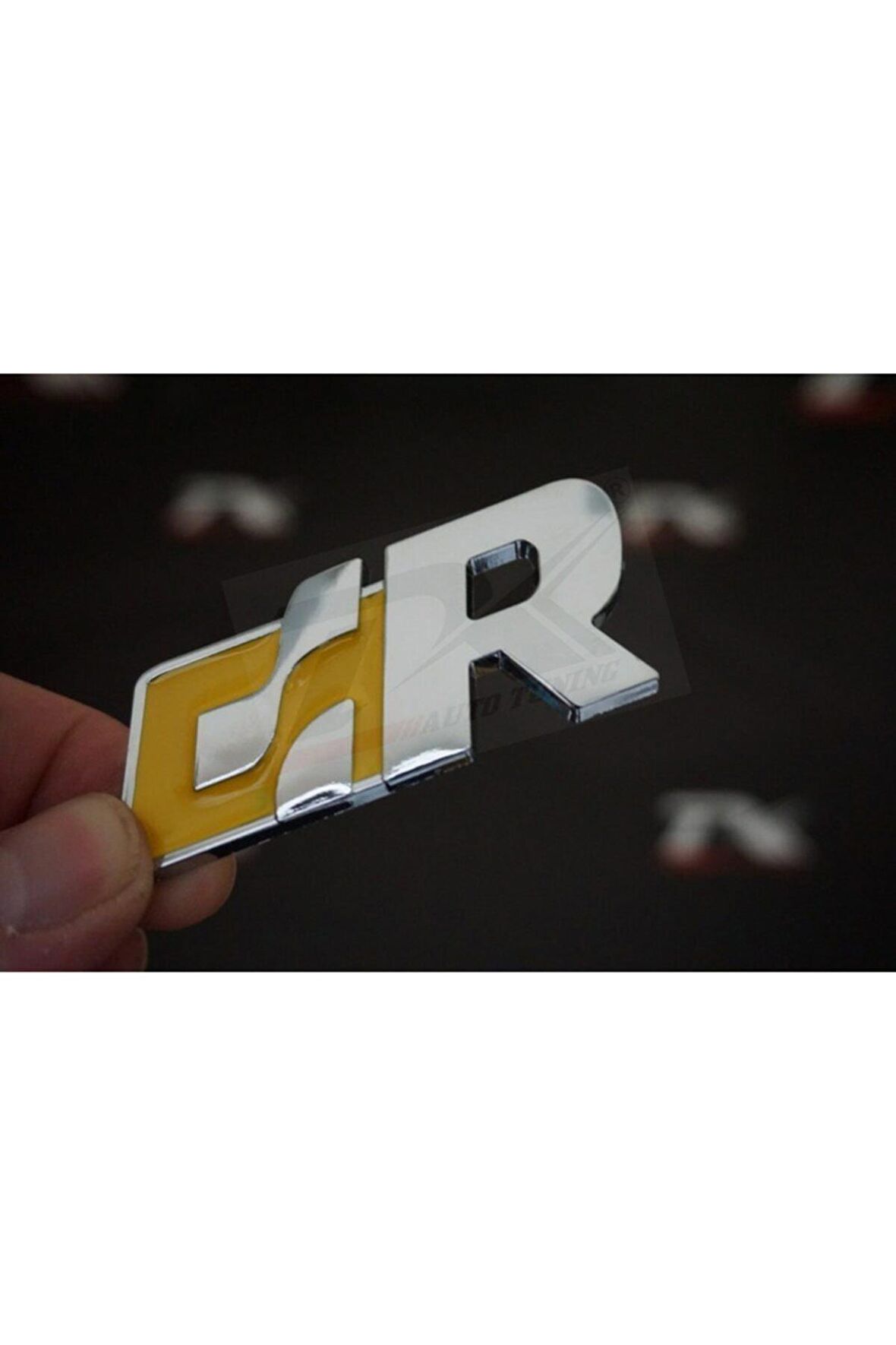 R R32 R36 Gtı Racing Krom Metal Ön Panjur Vidalı Logo