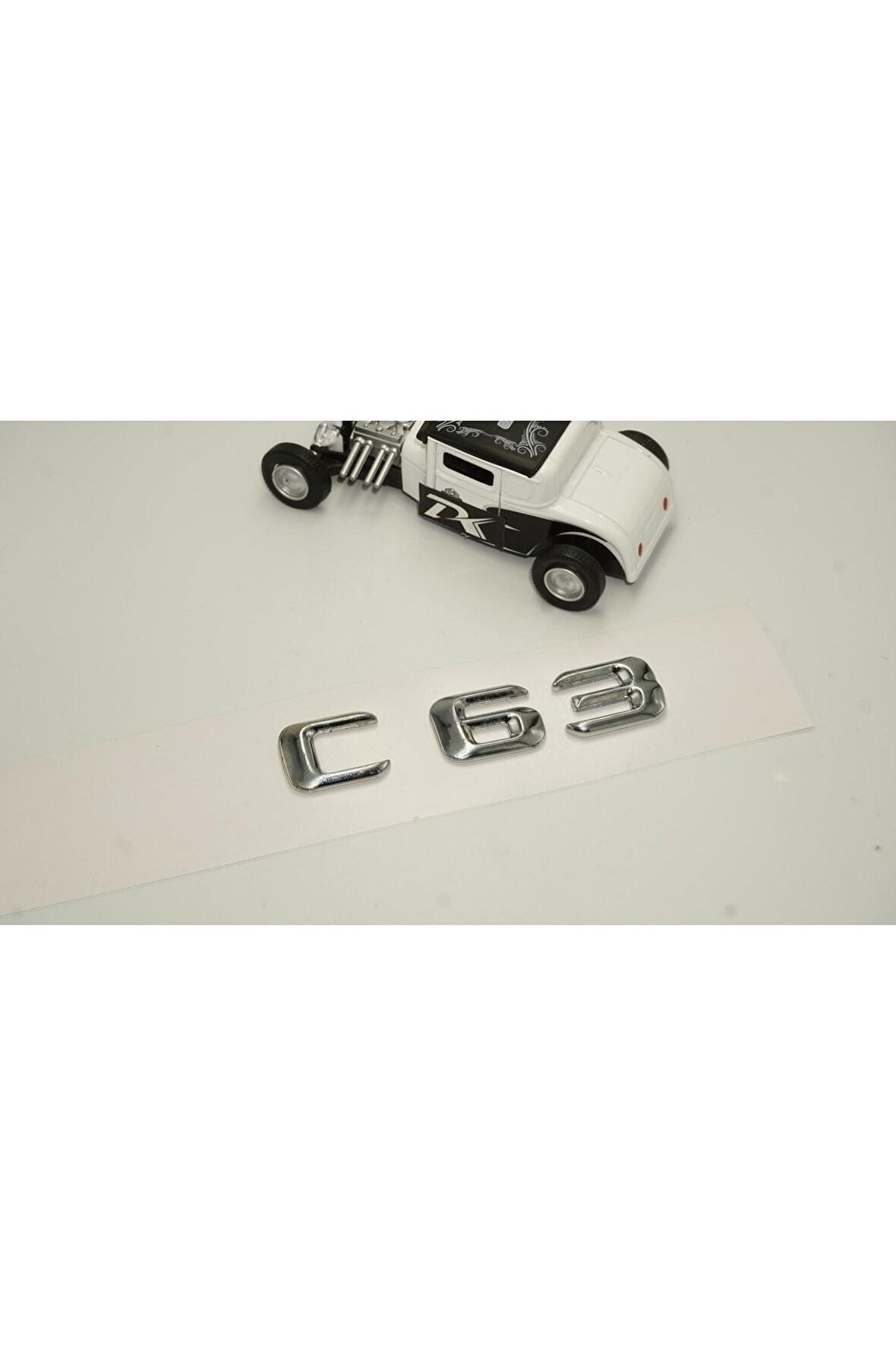 C63 Bagaj Krom Metal 3m 3d Yazı Logo