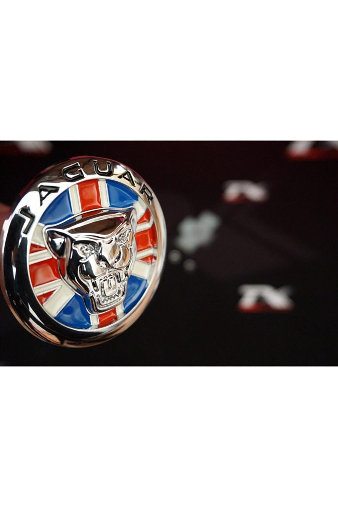 English Flag Vidalı Ön Panjur Izgara Panter 3m 3d 85mm Logo