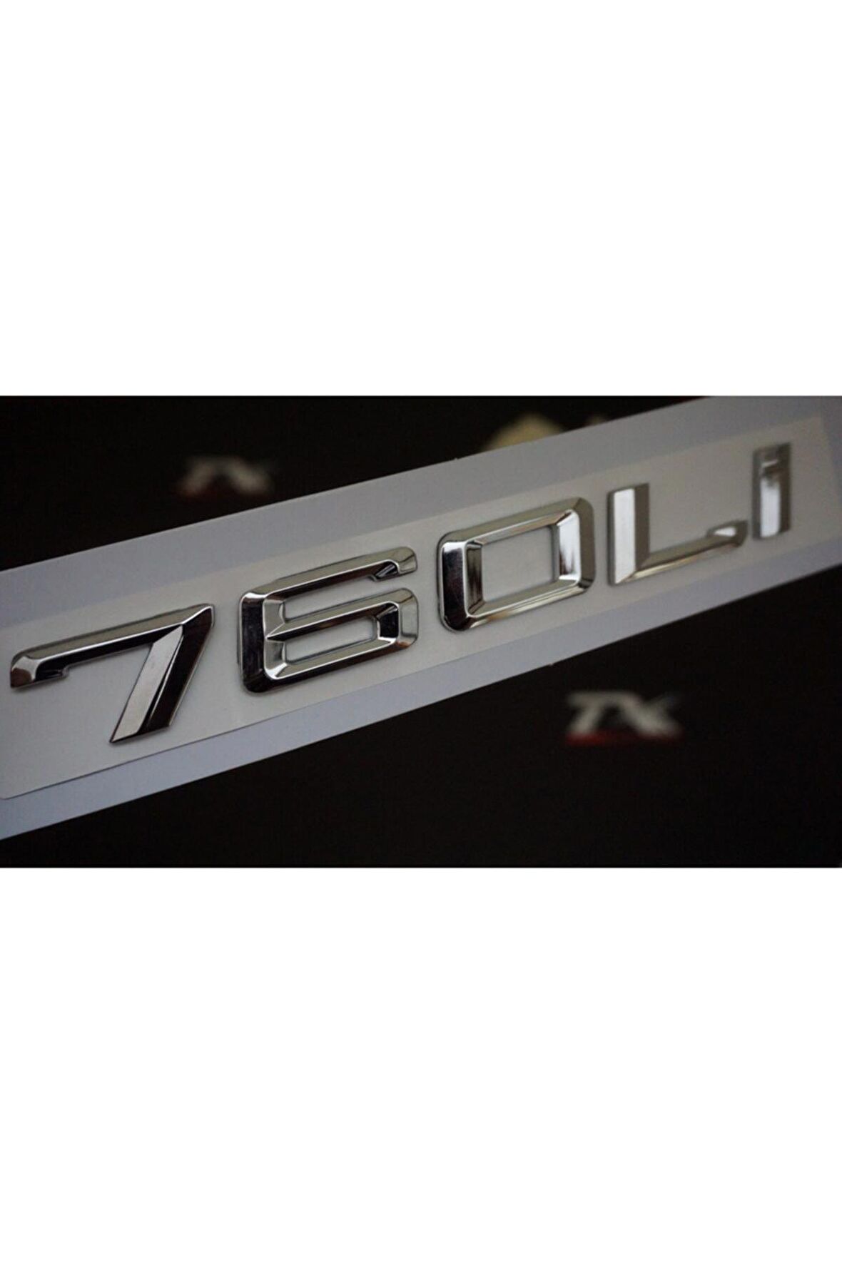 Bmw 760li 760i Bagaj Krom Metal 3m 3d Yazı Logo