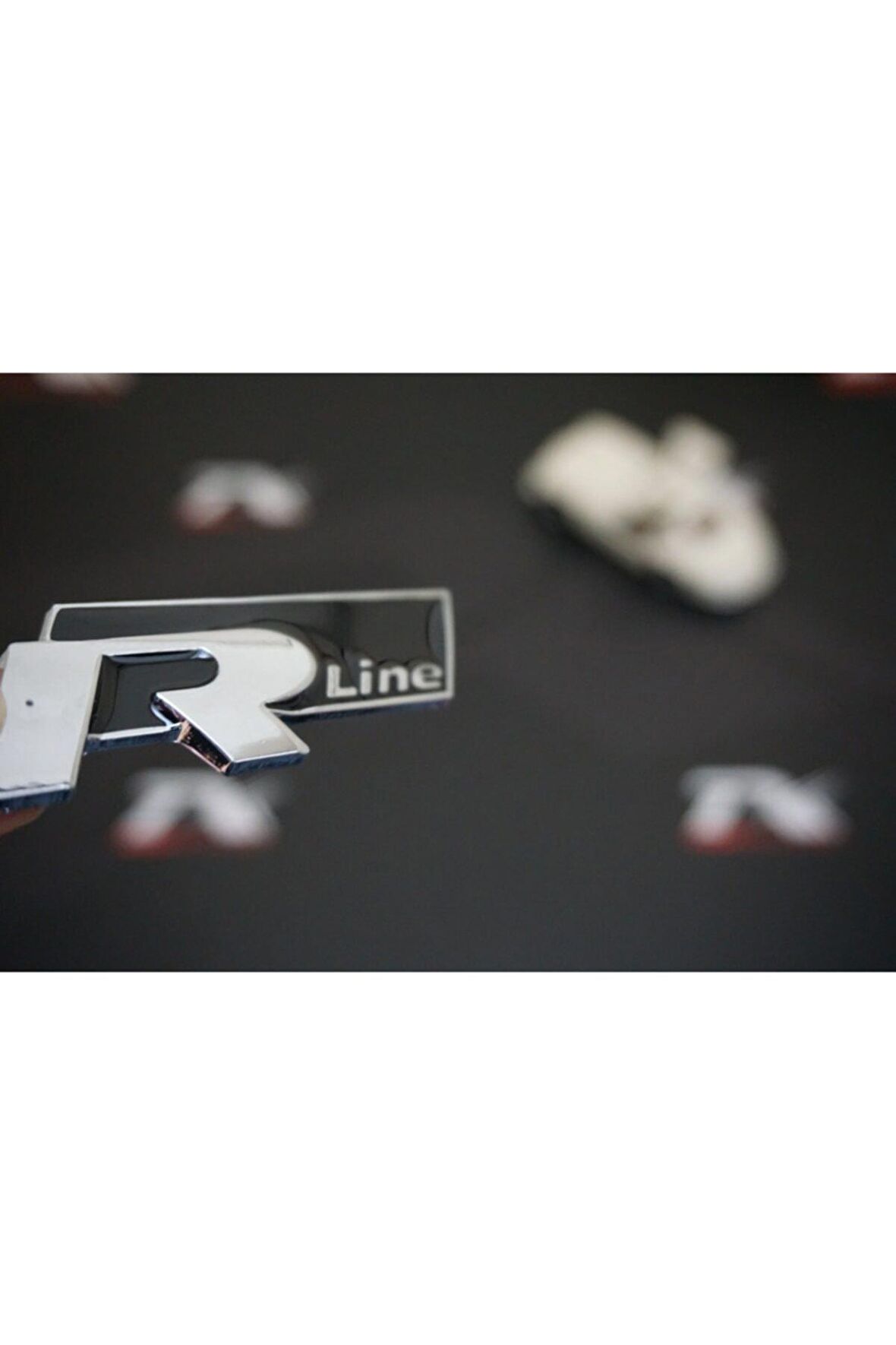 Audi R Line Bagaj 3m 3d Krom Metal Logo