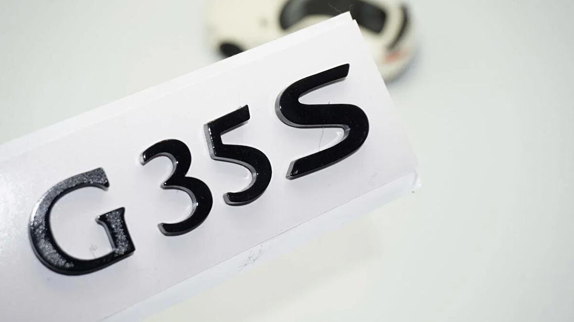 DK Tuning İnfiniti G35 S Siyah ABS Bagaj Yazı Logo