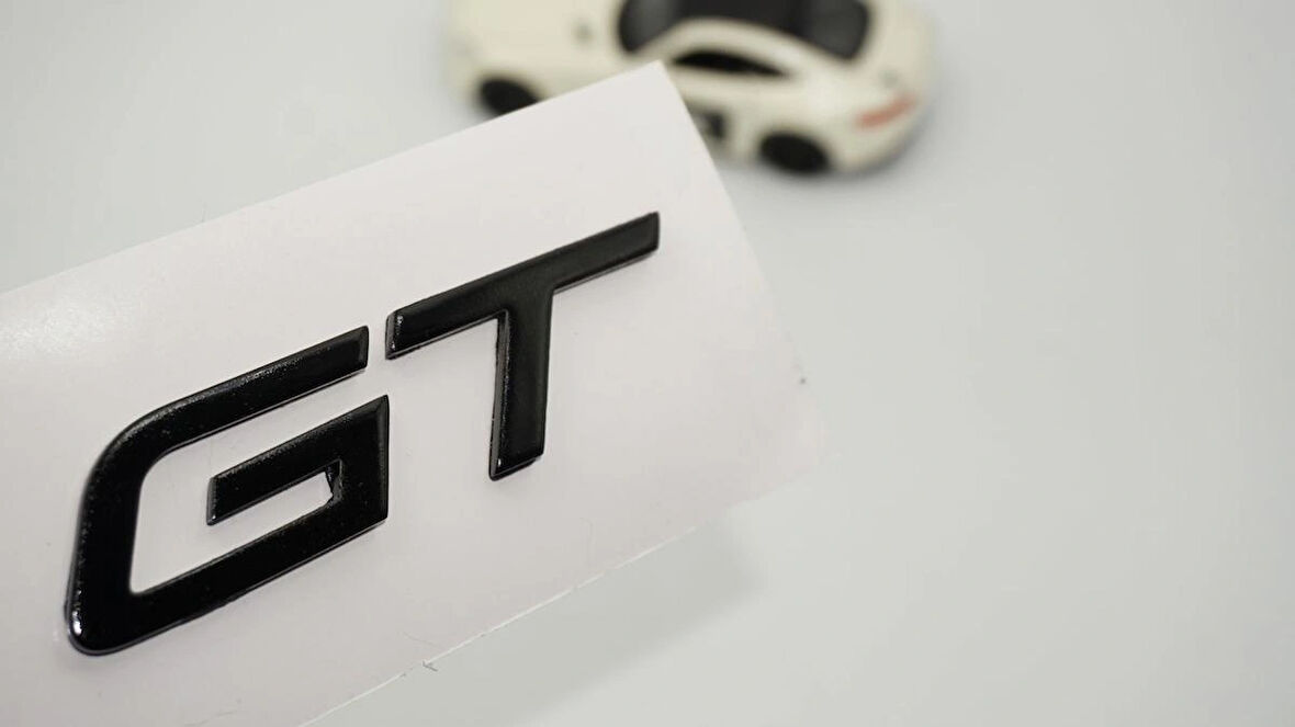 DK Tuning Peugeot Yeni GT Bagaj 3M 3D Siyah ABS Yazı Logo