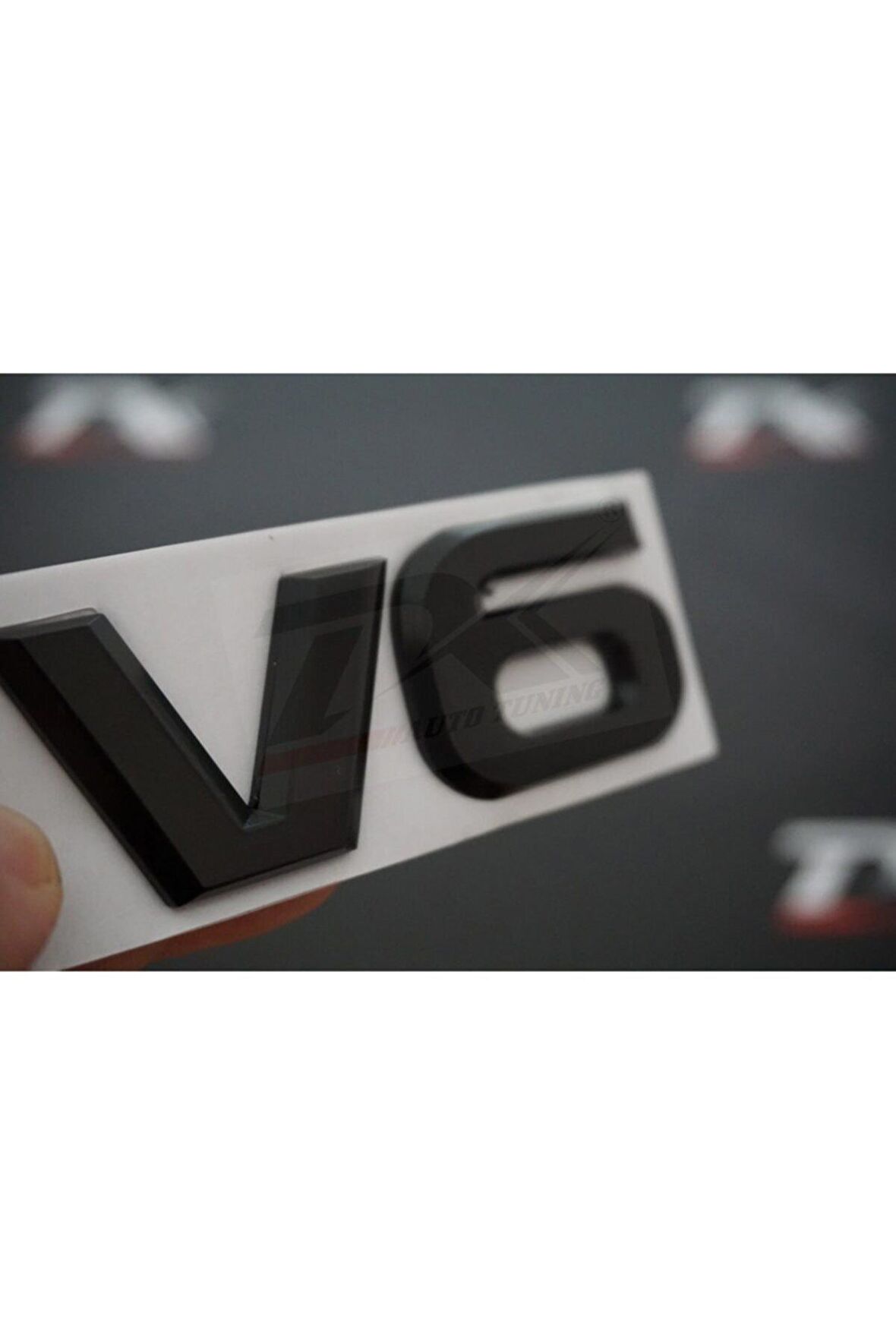 V6 3m 3d Çamurluk Yanı Metal Yazı Logo