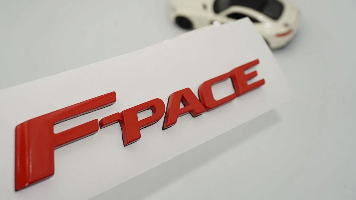 DK Tuning F-Pace 3M Kırmızı ABS Bagaj Yazı Logo Jaguar İle Uyumlu