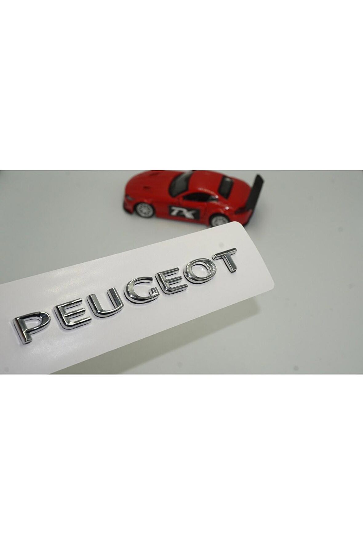 DK Peugeot Bagaj Krom ABS 3M 3D Yazı Logo Amblem 13,5 Cm