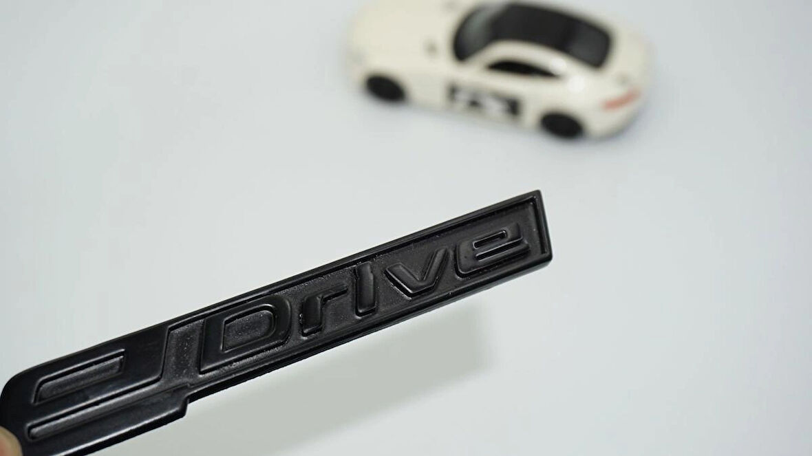 DK Tuning eDrive Bagaj Mat Siyah 11cm Yeni Nesil Yazı Bmw İle Uyumlu