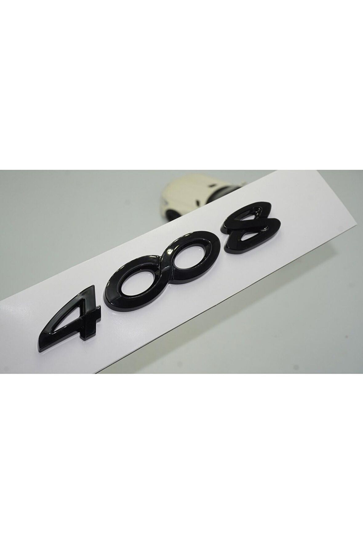 DK Peugeot 4008 Ön Kaput Ve Bagaj 3M 3D ABS Parlak Siyah Yazı Logo