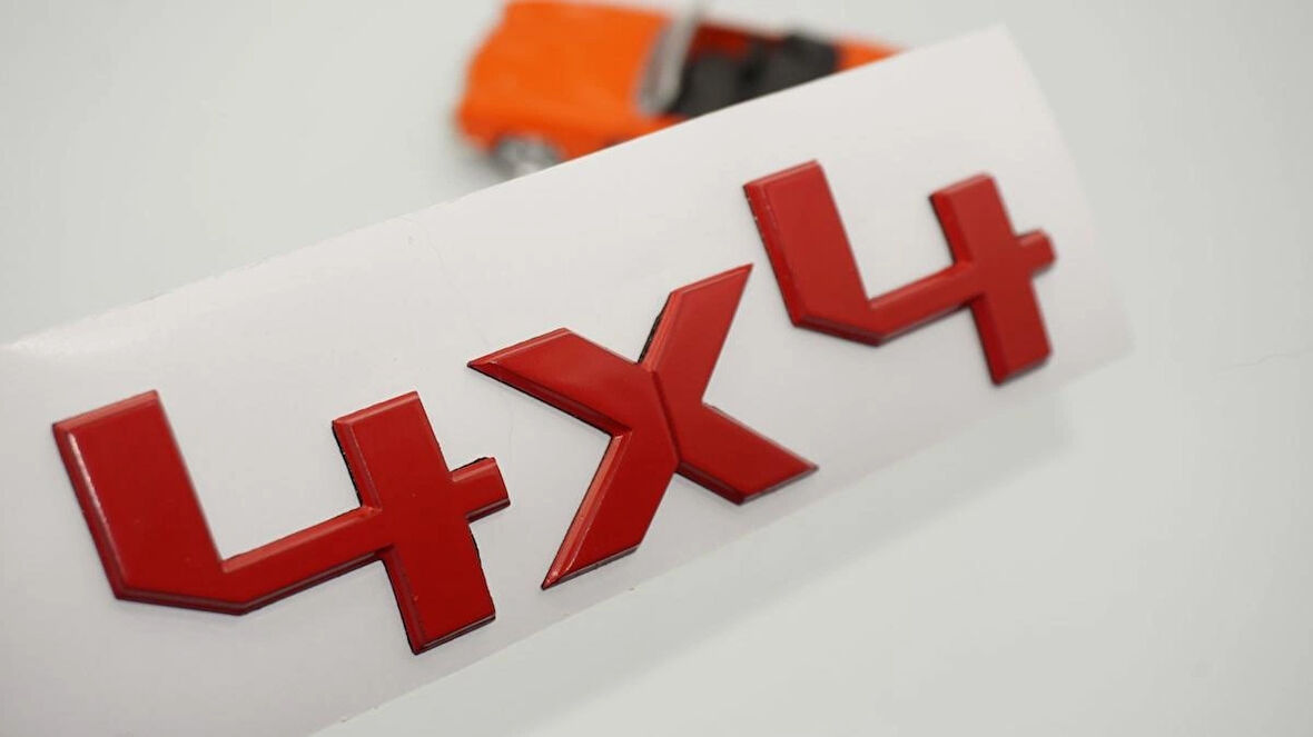 DK Tuning Ranger Wildtrak 4X4 Bagaj Kırmızı ABS Yazı Logo Ford İle Uyumlu