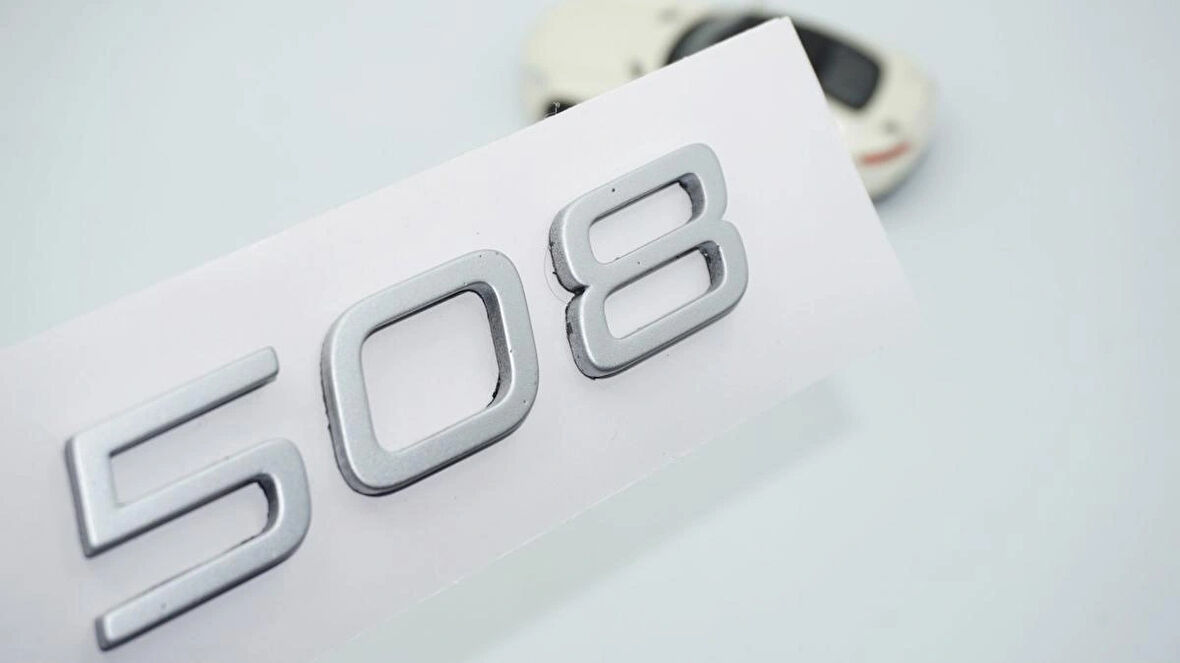 DK Tuning Peugeot 508 Ön Kaput 2022+ Gri ABS Logo Amblem