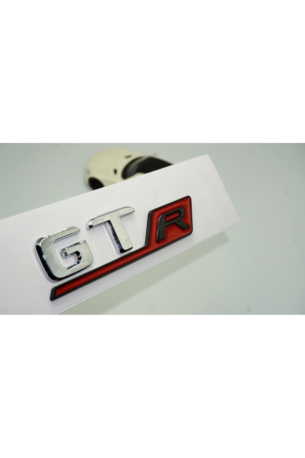 DK Benz GT R Kırmızı Krom Abs 3m 3d Bagaj Logo Amblem