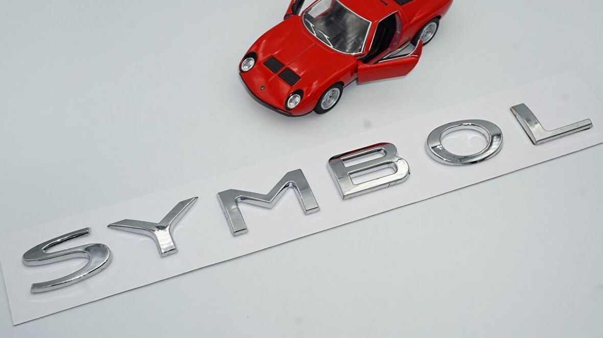 Dk Symbol Krom Abs 3m 3d Bagaj Yazı Logo