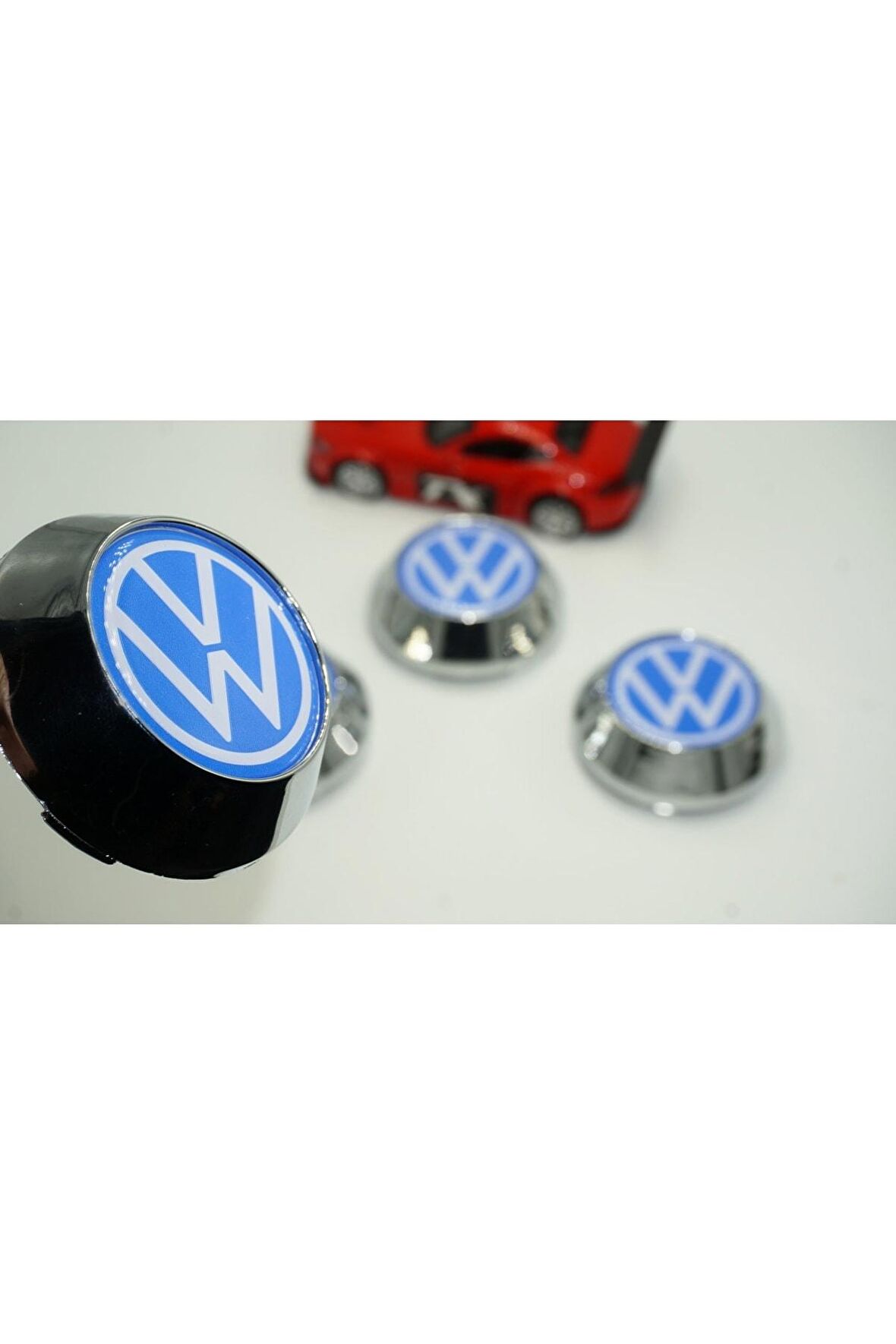 Volkswagen Logo Konik Jant Göbek Kapağı Seti 65mm