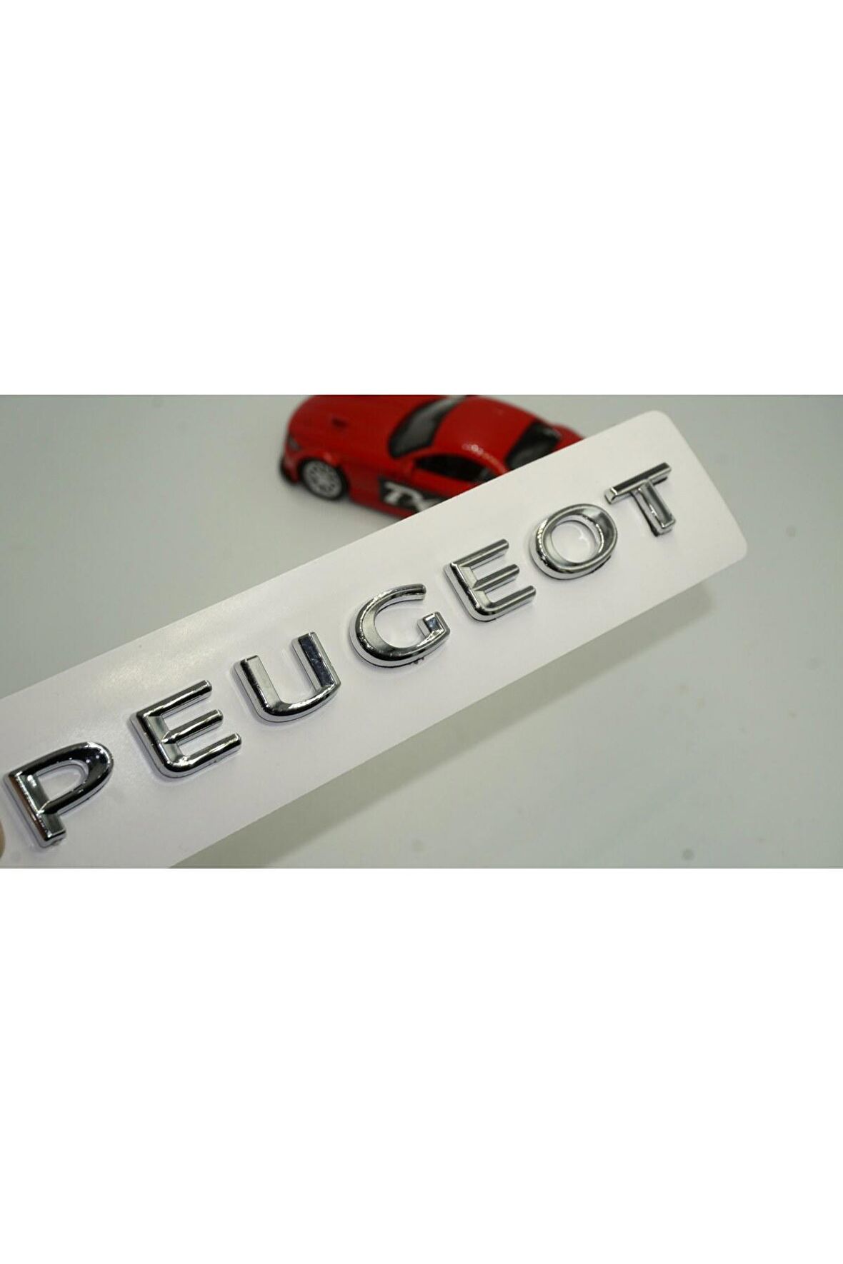 DK Peugeot Bagaj Krom ABS 3M 3D Yazı Logo Amblem 18,5 Cm