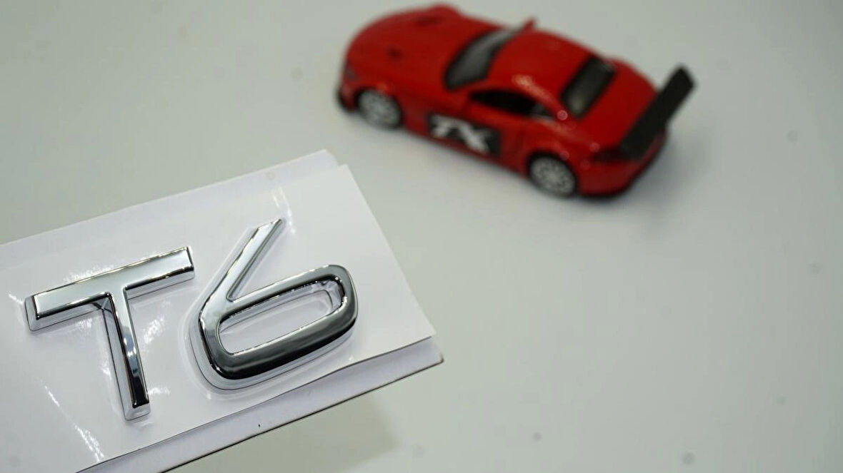 Volvo T6 XC60 XC90 S60 S80 S60L V40 V60 3M Krom Bagaj Yazı Logo