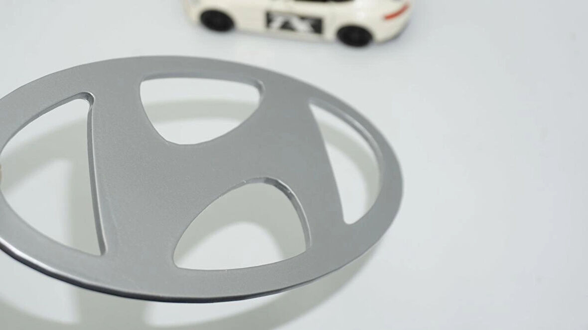 DK Tuning Elantra i20 i30 ioniq 5 Ön Panjur Gri Logo Hyundai İle Uyumlu