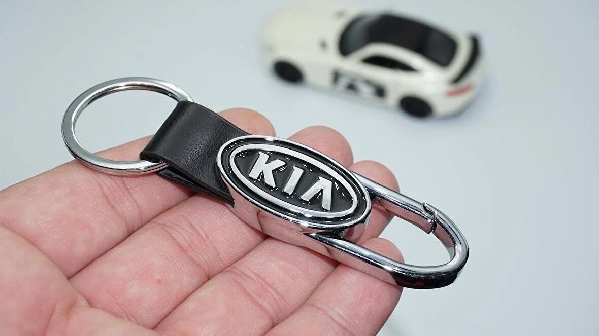 DK Tuning Kia Logo Deri Metal Anahtarlık Orjinal Ürün