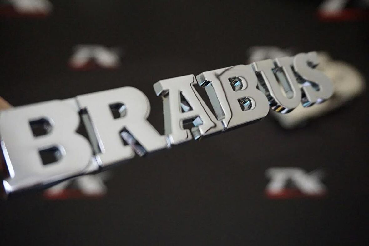 DK Tuning Brabus Krom Metal Bagaj Yazı Logo Benz İle Uyumlu