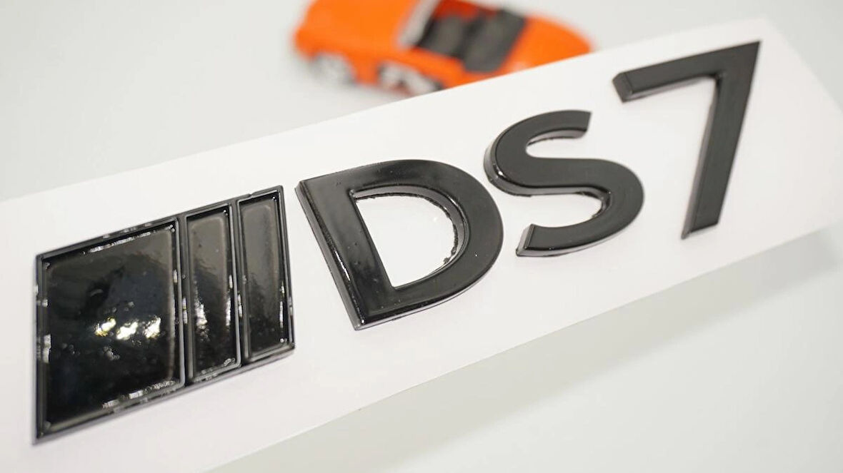 DK Tuning DS7 Bagaj Siyah ABS 3M Logo Arma Yazı Citroen İle Uyumlu