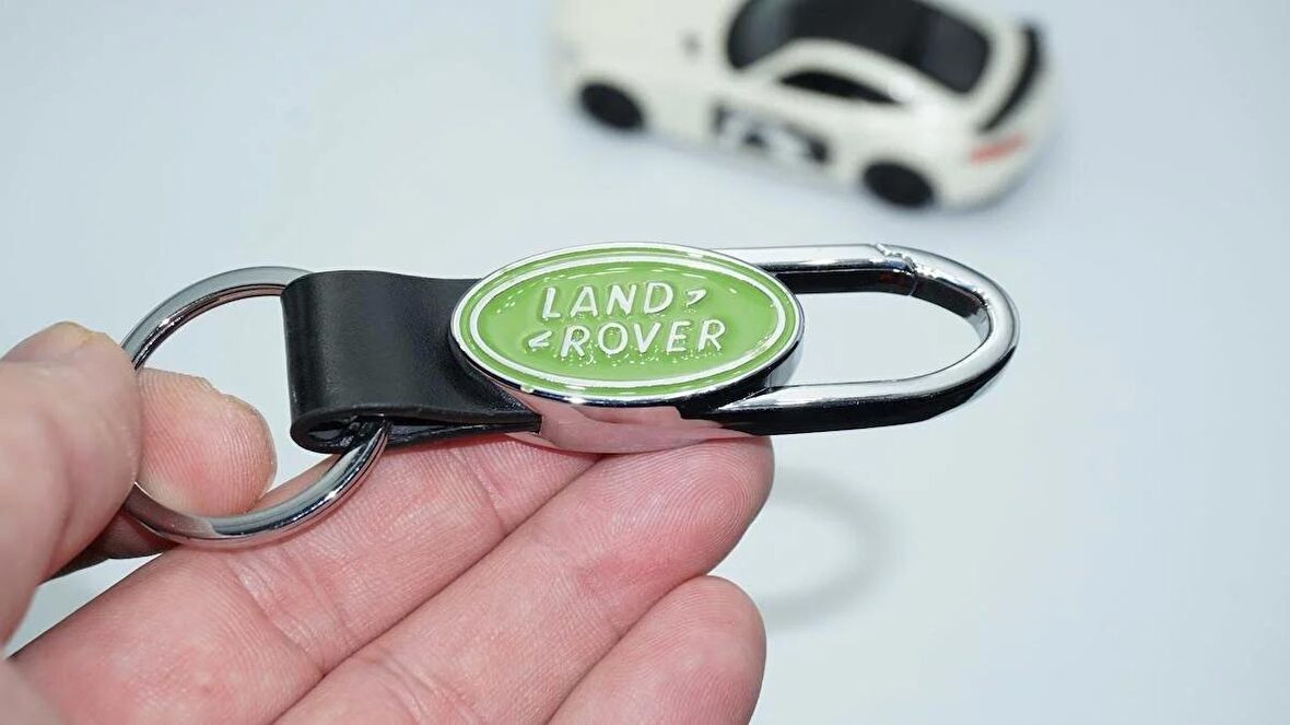 DK Tuning Land Rover Logo Deri Metal Anahtarlık