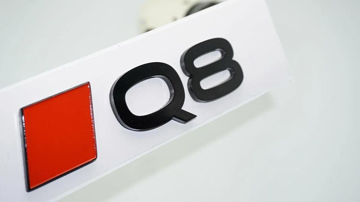 DK Tuning Q8 e-tron Bagaj Siyah 3M Yazı Logo Audi İle Uyumlu