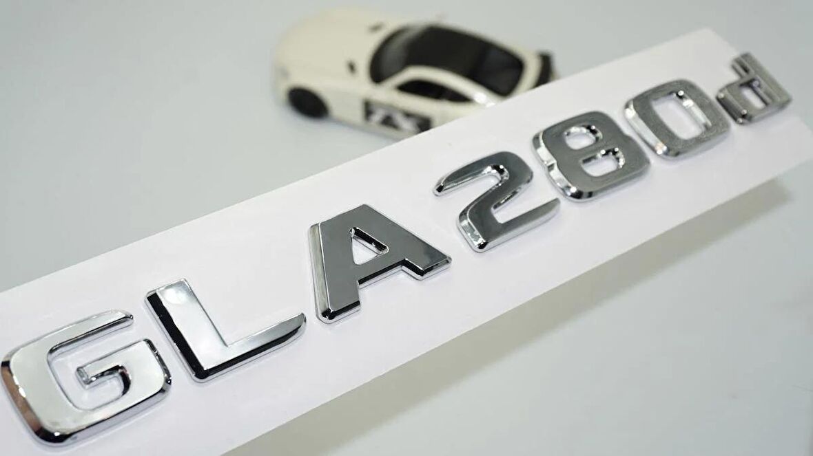 DK Tuning GLA 280d Bagaj Krom ABS 3M 3D Yazı Logo Benz İle Uyumlu