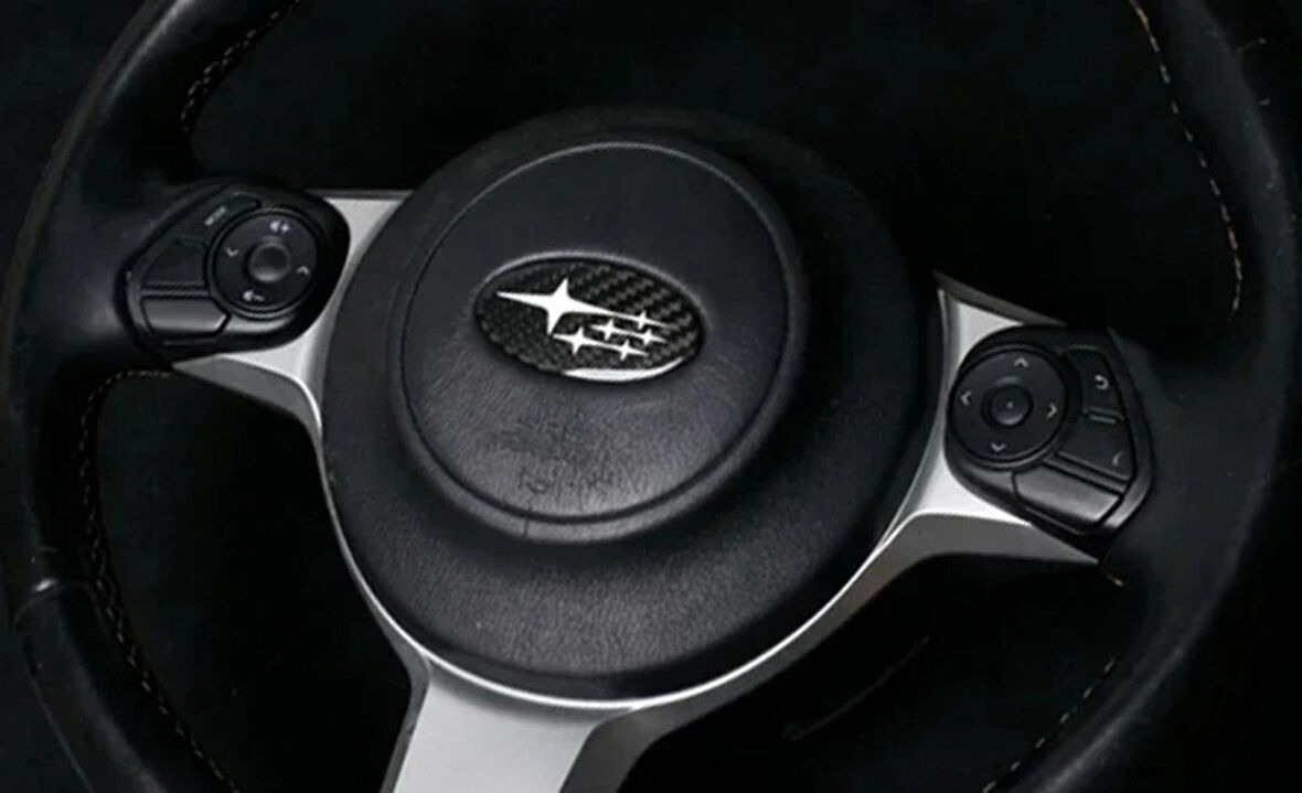 DK Tuning Direksiyon Siyah Beyaz Amblem Logo Arma Subaru İle Uyumlu